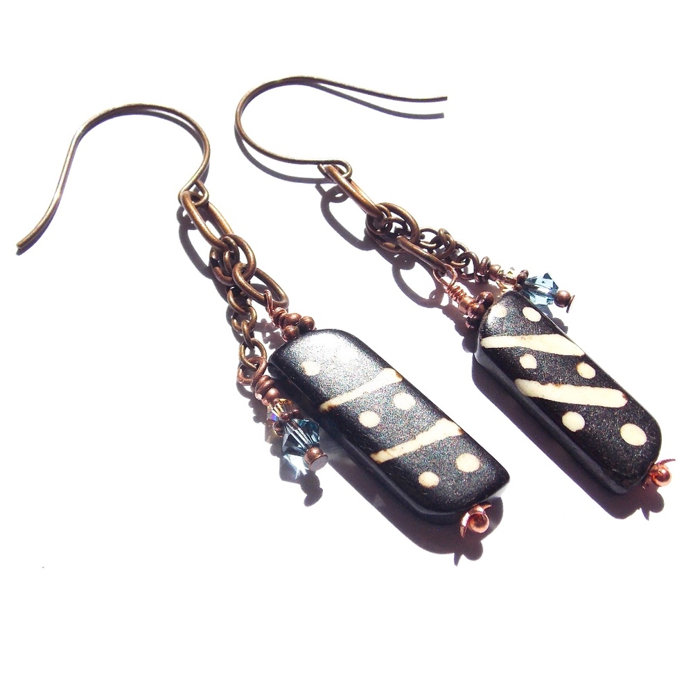 Boho Gypsy Festival Tribal Trinket tassel Earrings